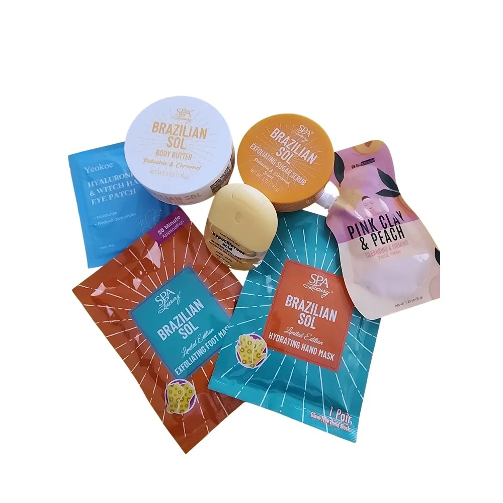 Spa Luxury Brazilian Sol BEAUTY BUNDLE Body Butter, Hand & feet Scrub,Mask,Mist